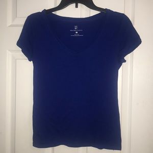 blue v neck
